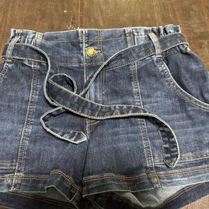 NWT Maurices High Waist Blue Denim Women's Shorts